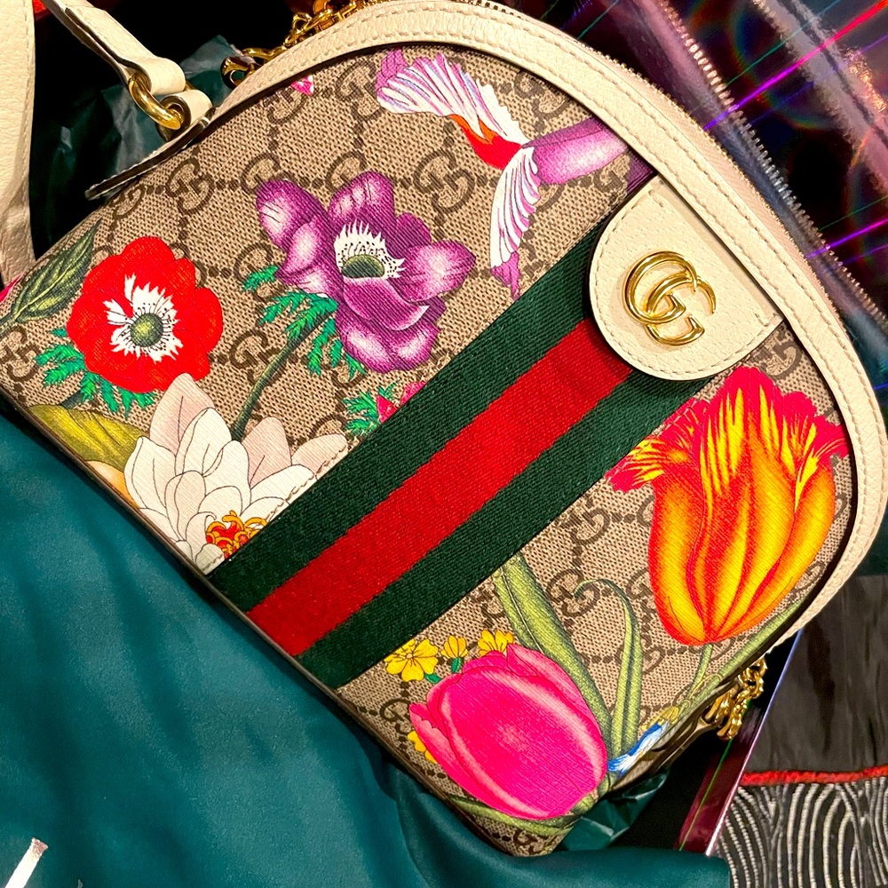 Gucci Flora Ophidia Dome Shoulder Bag